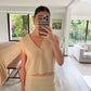 SET DE KNIT CHALECO Y FALDA