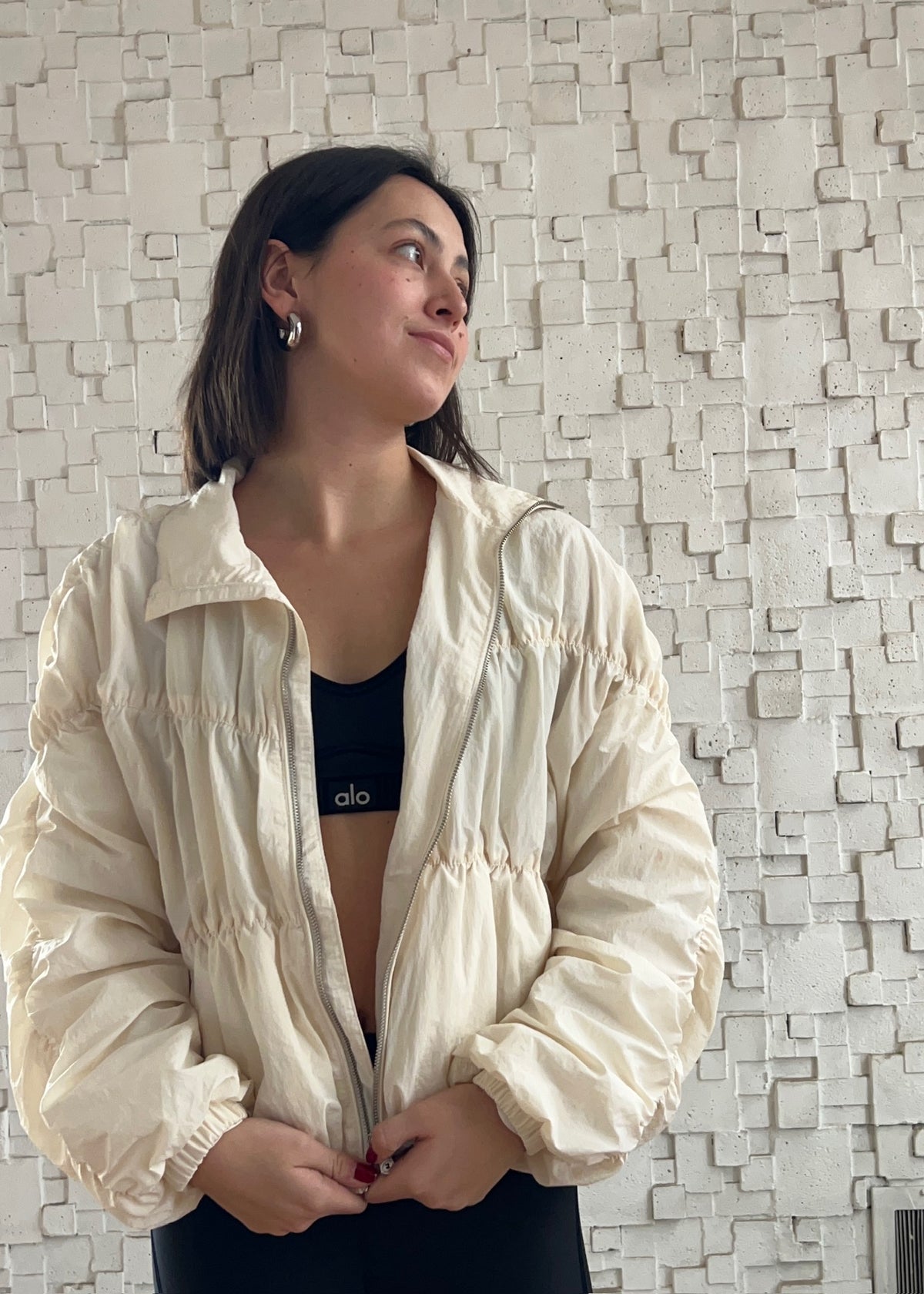 ACTIVE JACKET CON FRUNCIDOS