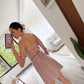VESTIDO BUSTIER ROSA SHINY