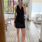 VESTIDO MINI FRUNCIDO DE TIPO CAMISA