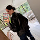 CHAMARRA DE FAUX LEATHER