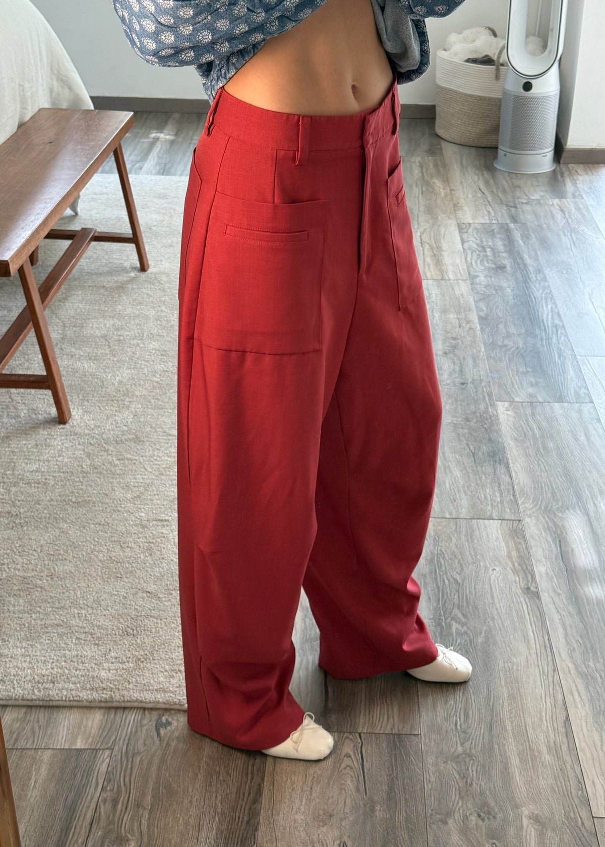 PANTALÓN STRAIGHT ROJO