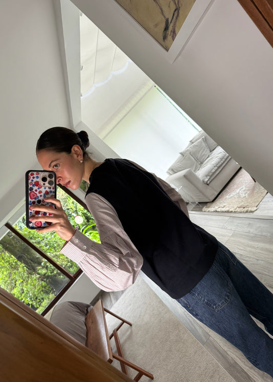 SUETER CON MANGAS DE CAMISA