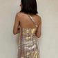 VESTIDO DORADO MINI CON LENTEJUELAS