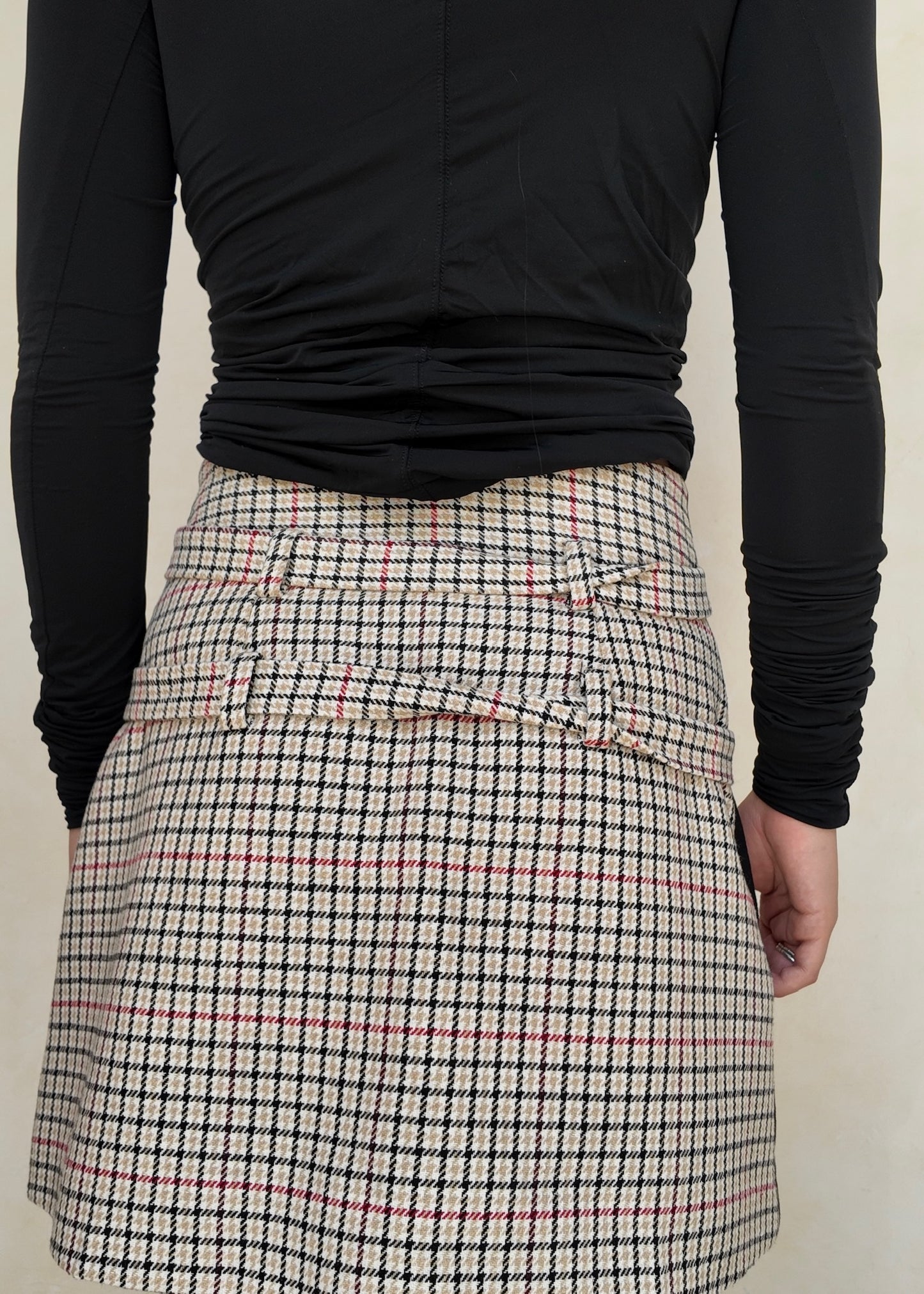 FALDA MINI DOBLE CINTURÓN