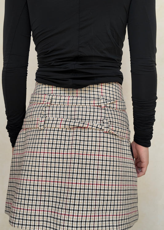 FALDA MINI DOBLE CINTURÓN