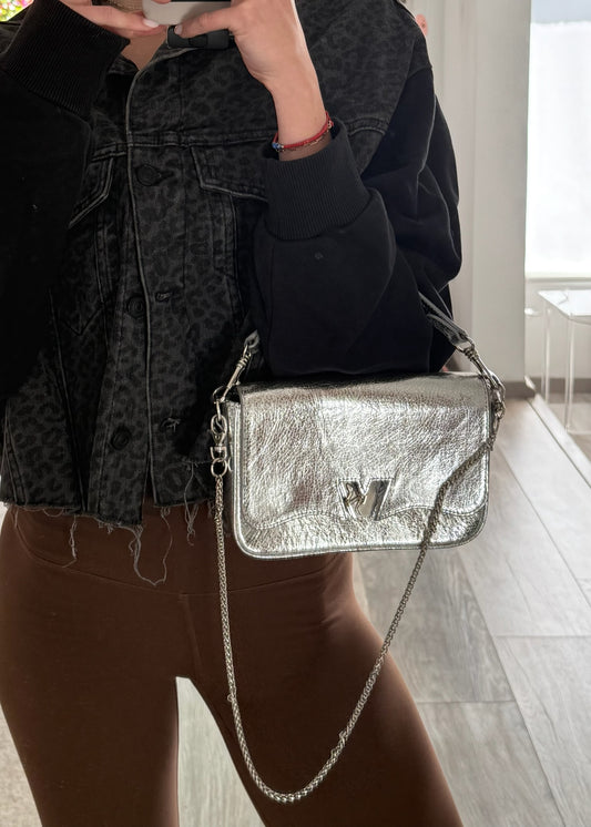CROSSBODY PLATEADA