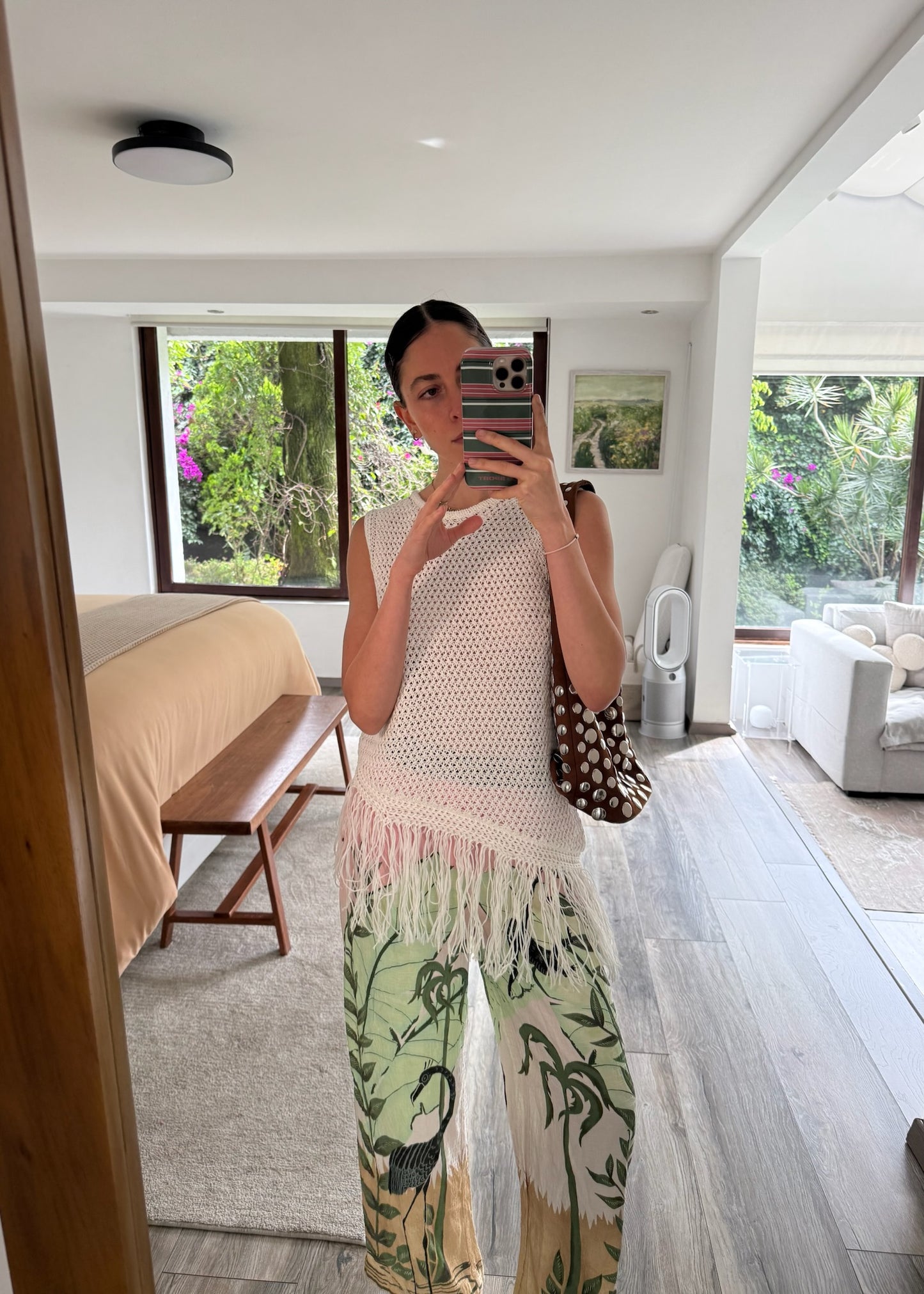 TOP DE KNIT CON FLECOS