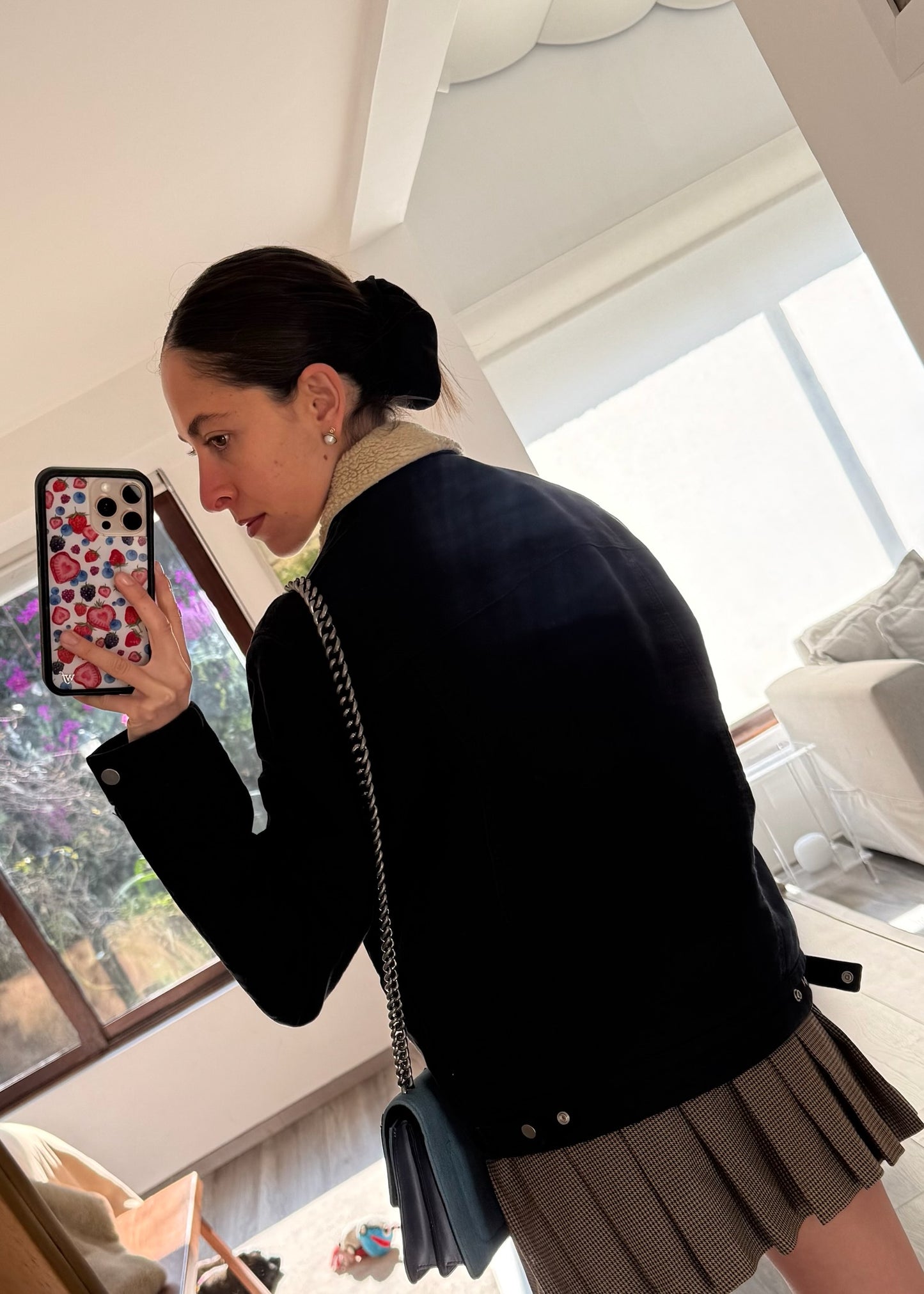 CHAMARRA DENIM CON FUR