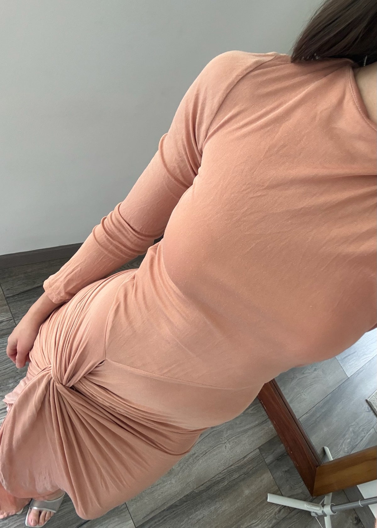 VESTIDO MAXI PALO ROSA