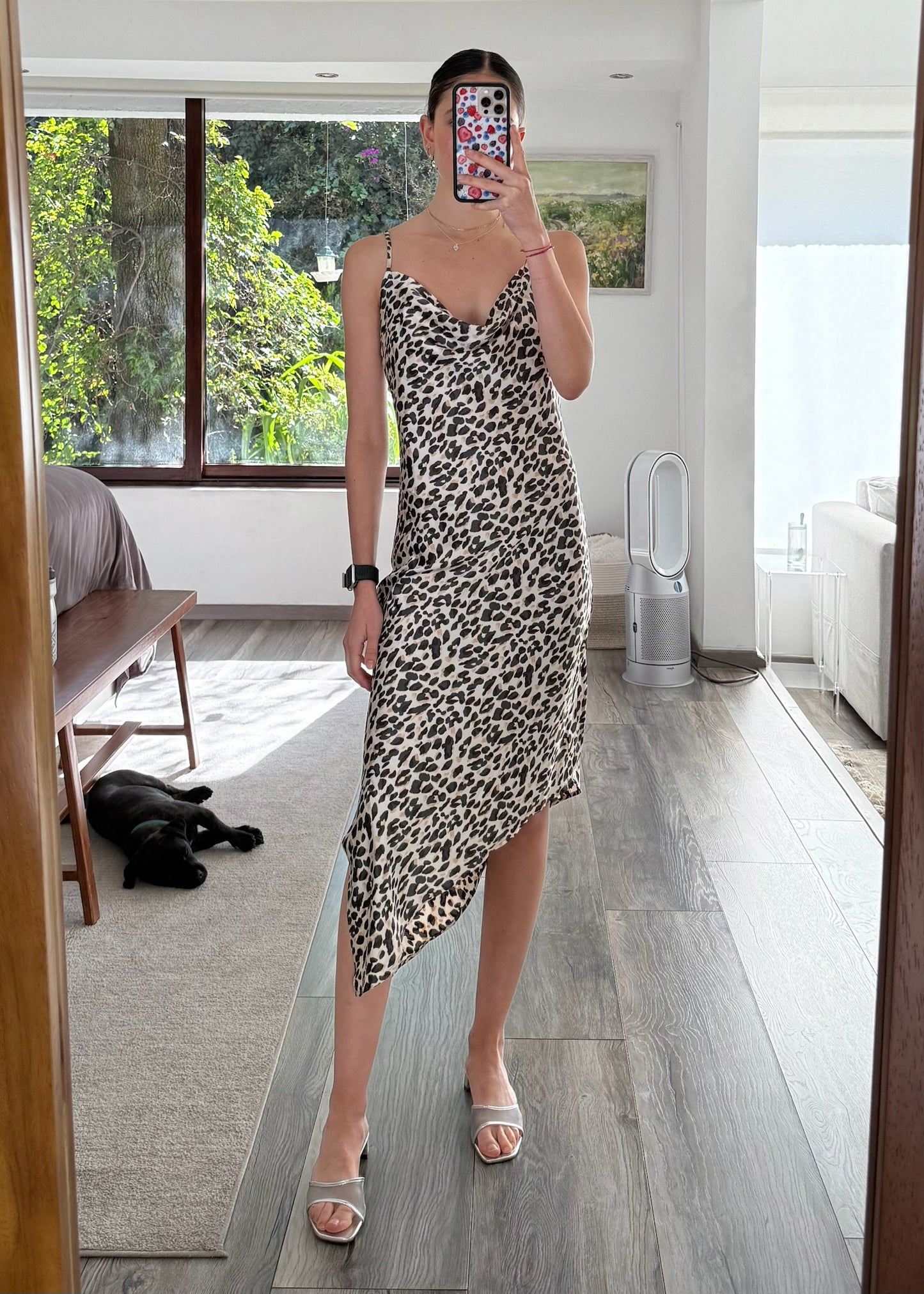 VESTIDO SLIP ANIMAL PRINT