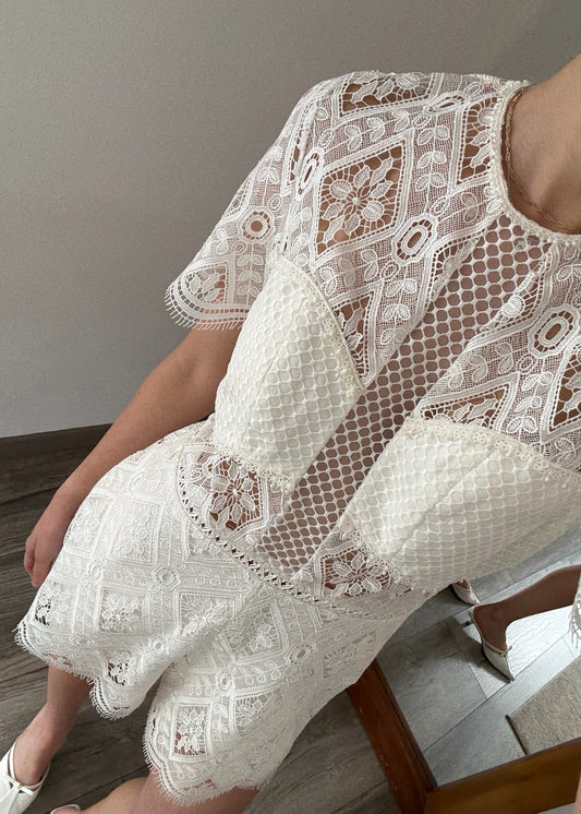 ROMPER DE ENCAJE BLANCO