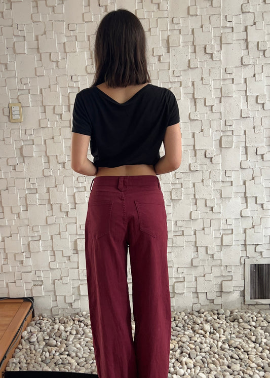 JEANS ROJOS STRAIGHT