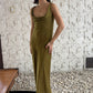 VESTIDO ESCOTE DRAPEADO