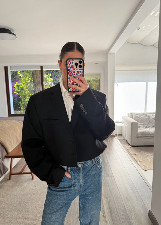 BLAZER CROPPED NEGRO
