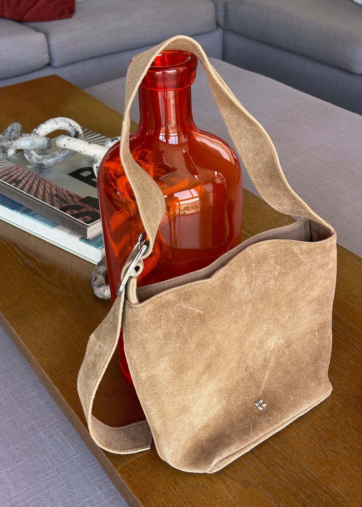 BOLSA HOBO DE GAMUZA