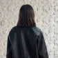 CHAMARRA DE PIEL OVERSIZED