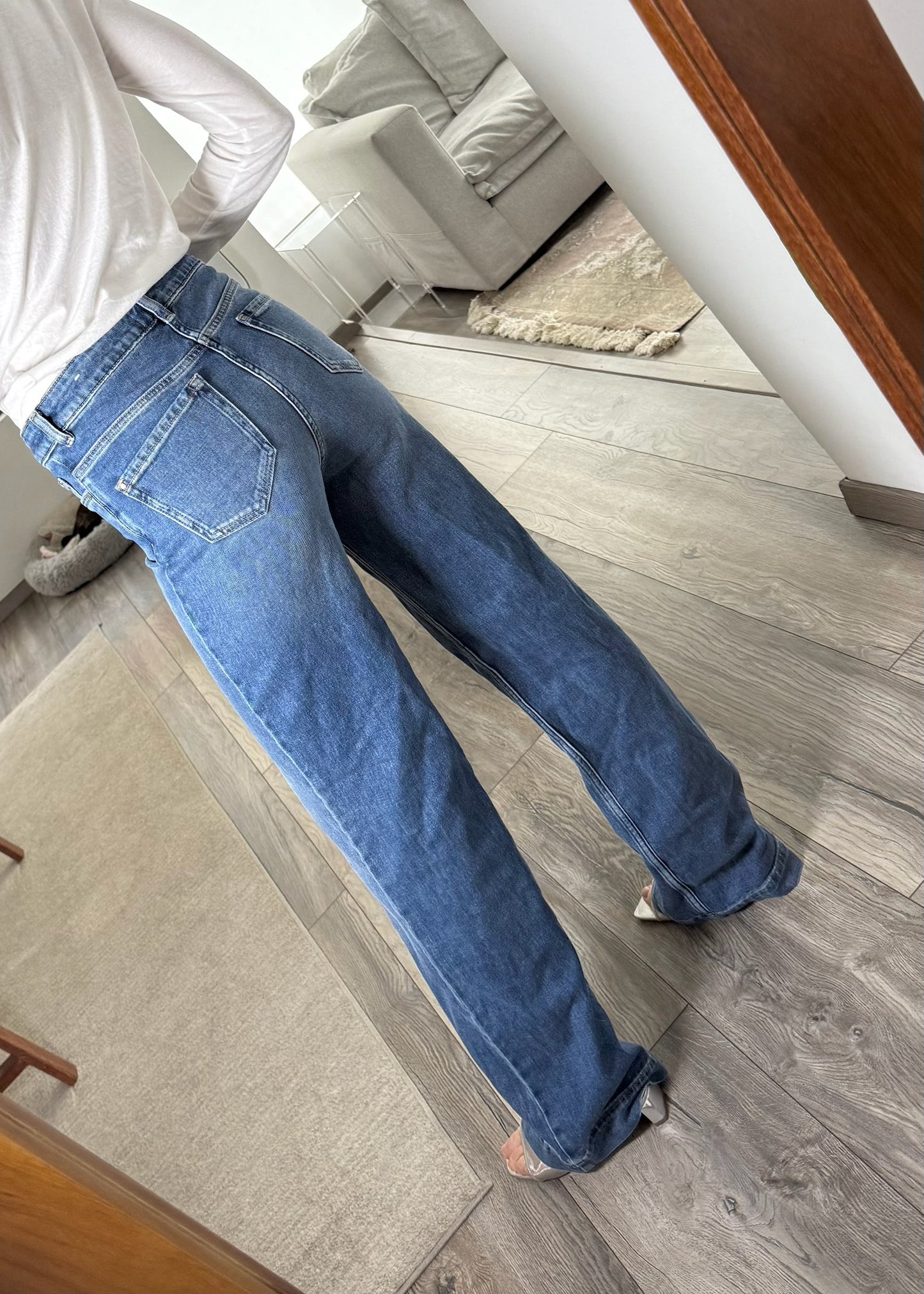 JEANS HIGH RISE FLARE AZUL