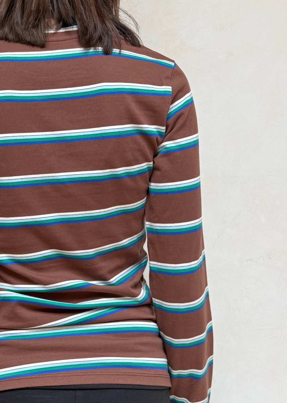 T-SHIRT CAFÉ CON RAYAS