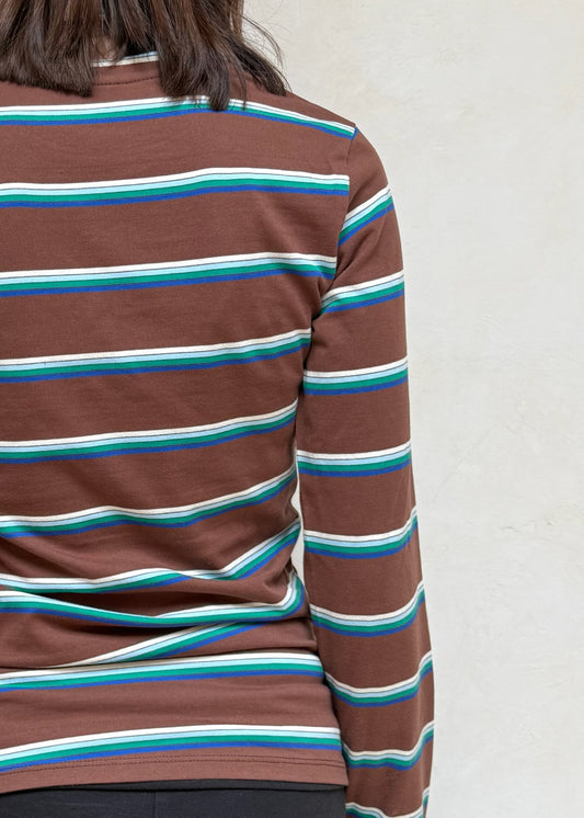 T-SHIRT CAFÉ CON RAYAS