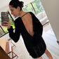 VESTIDO MINI SEQUIN MANGA LARGA
