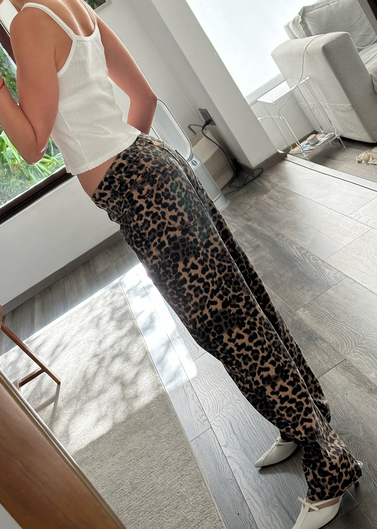 JEANS LEOPARD PRINT