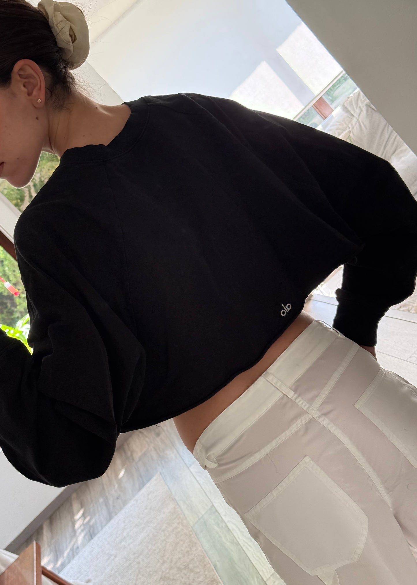 BLUSA ACTIVE CROPPED NEGRA