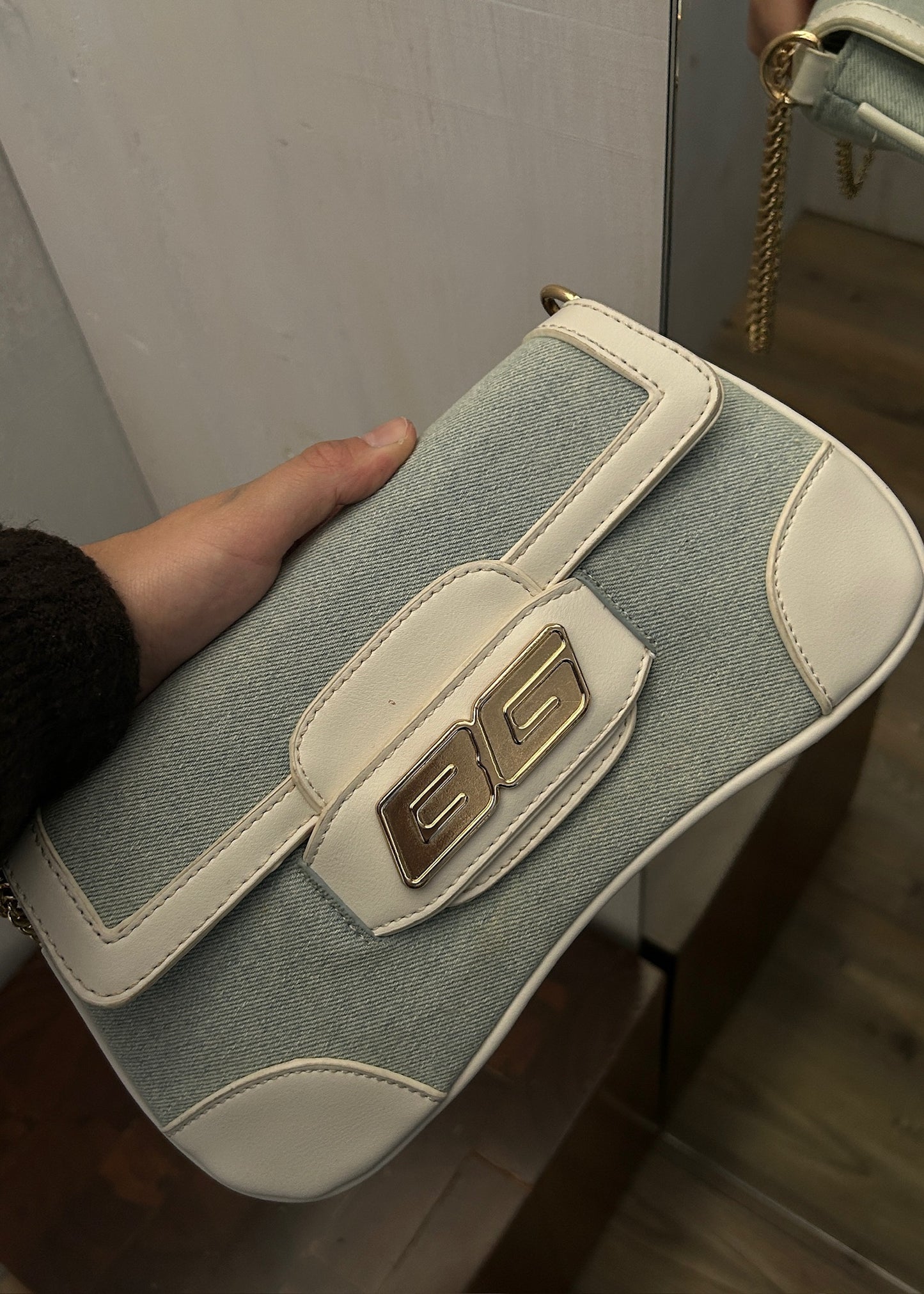 DENIM SHOULDER BAG