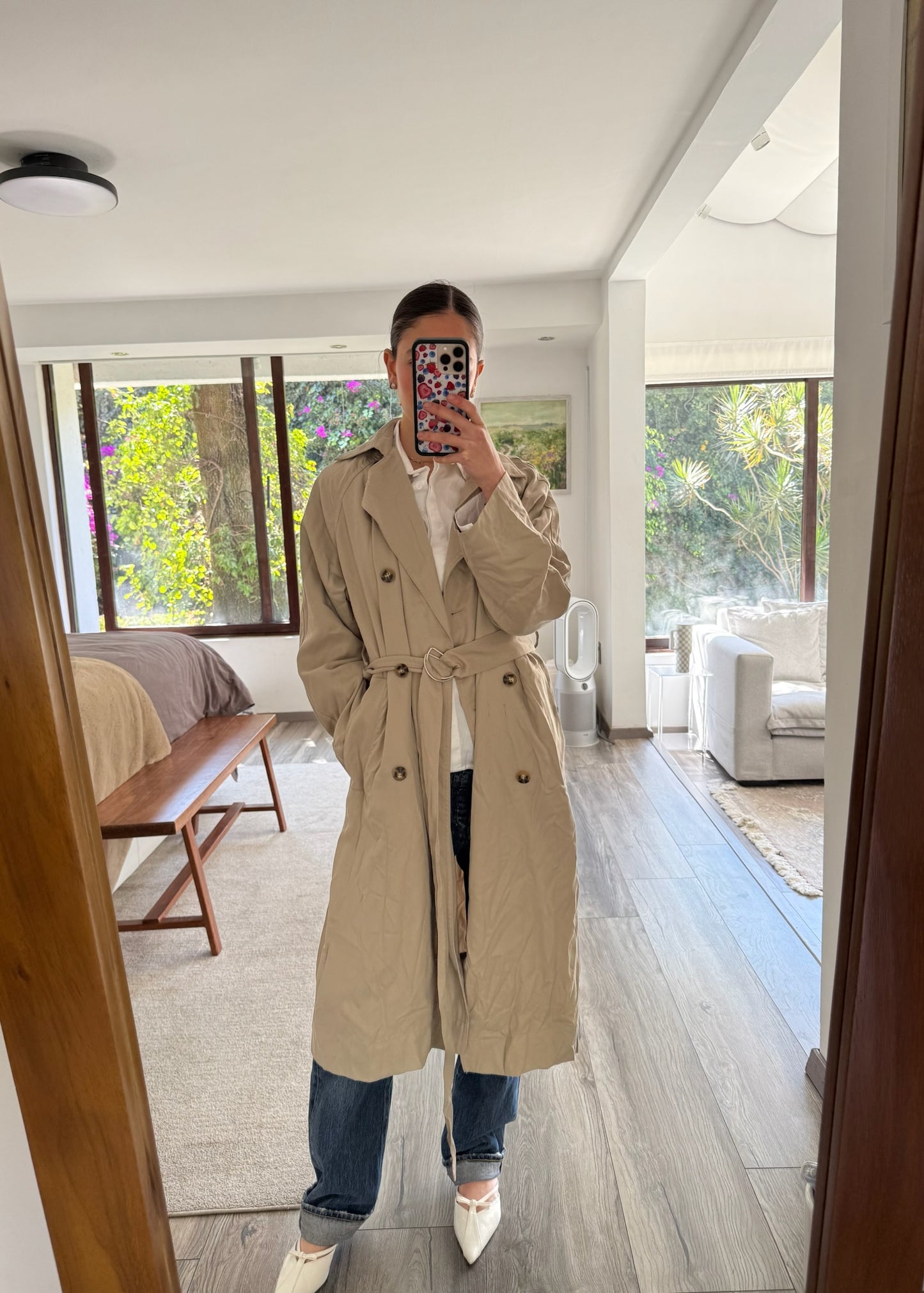 GABARDINA LIGERA BEIGE