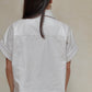 CAMISA CREMA DE FAUX LEATHER