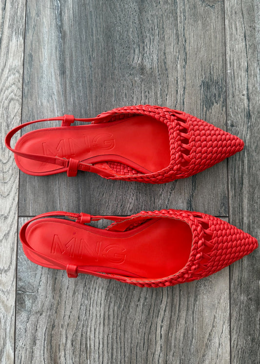 FLATS ROJOS CON PUNTA