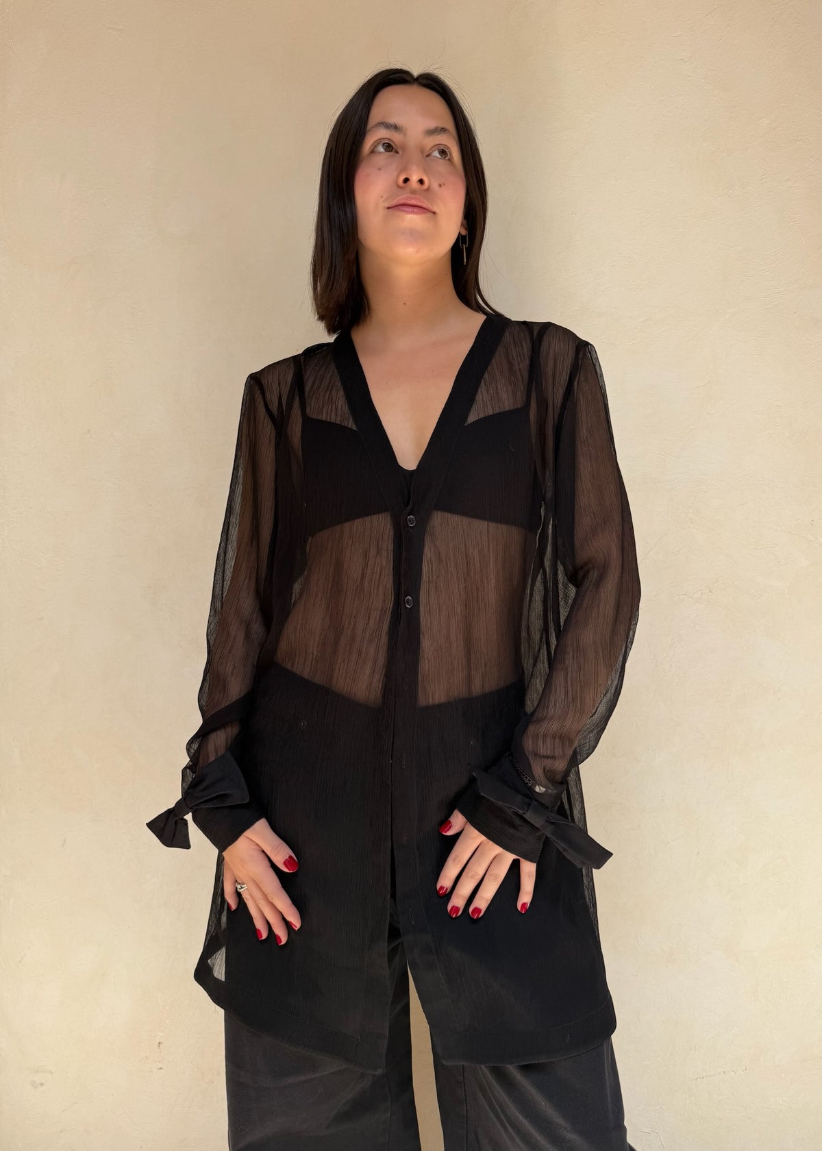 BLUSA SEE THROUGH MOÑOS