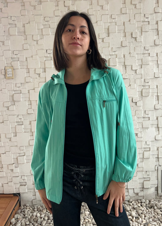 CHAMARRA LIGERA TEAL