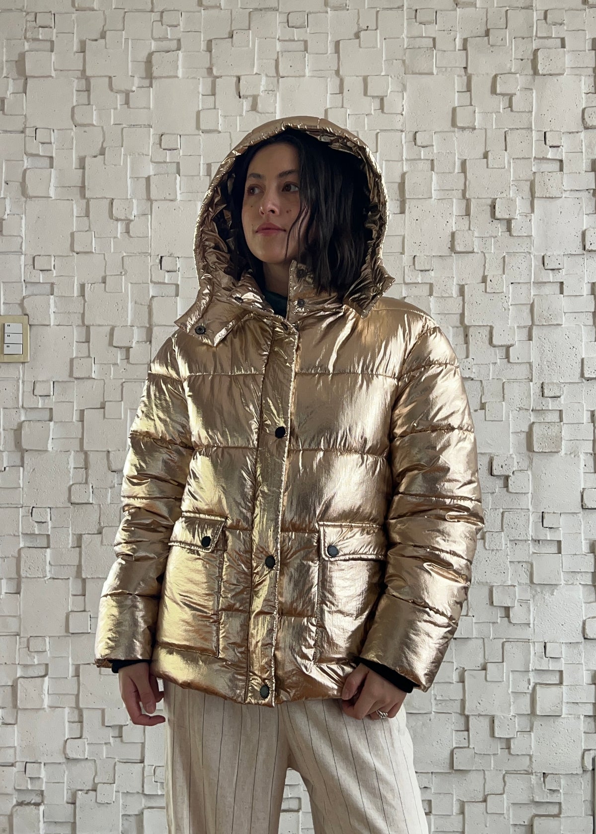 CHAMARRA PUFFER ROSE GOLD