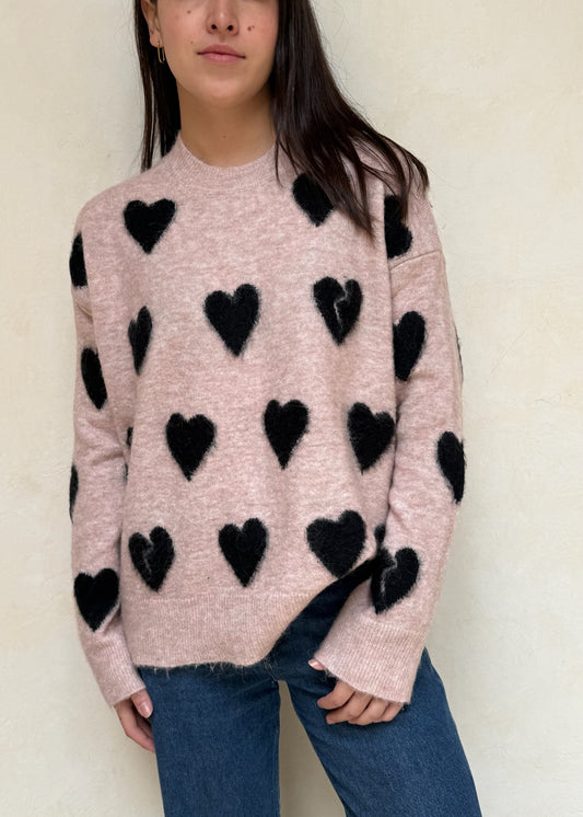 CREWNECK BROKEN HEART ROSA