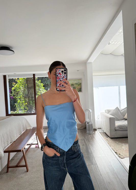 BANDANA TOP AZUL
