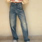 JEANS STRAIGHT HIGH RISE