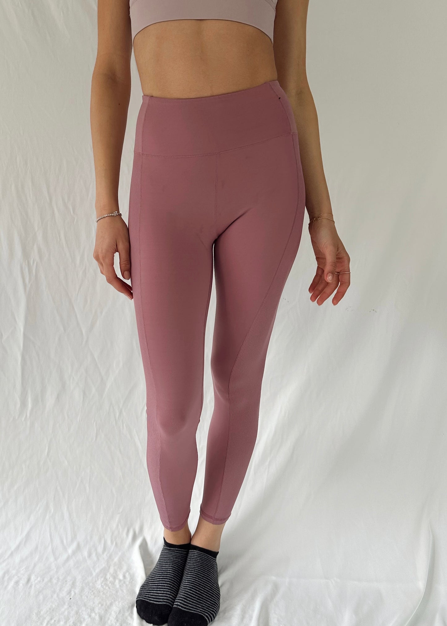 DUSTY PINK ACTIVE LEGGINGS