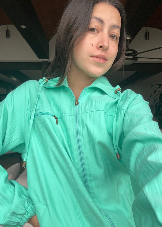 CHAMARRA LIGERA TEAL