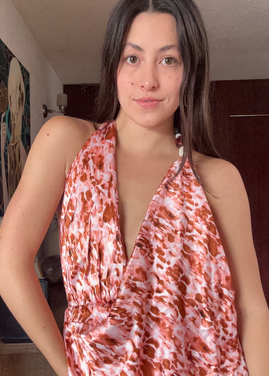 VESTIDO PRINT OPEN BACK