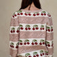 PINK AND CHERRIES CARDIGAN