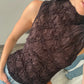 TOP RUCHED NEGRO