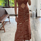 VESTIDO MIDI KNIT CON CUT OUTS
