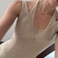VESTIDO DE KNIT BEIGE
