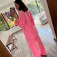 SET CAMISA Y PANTALÓN ROSA FLASH