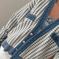 CHAMARRA DE KNIT Y DENIM