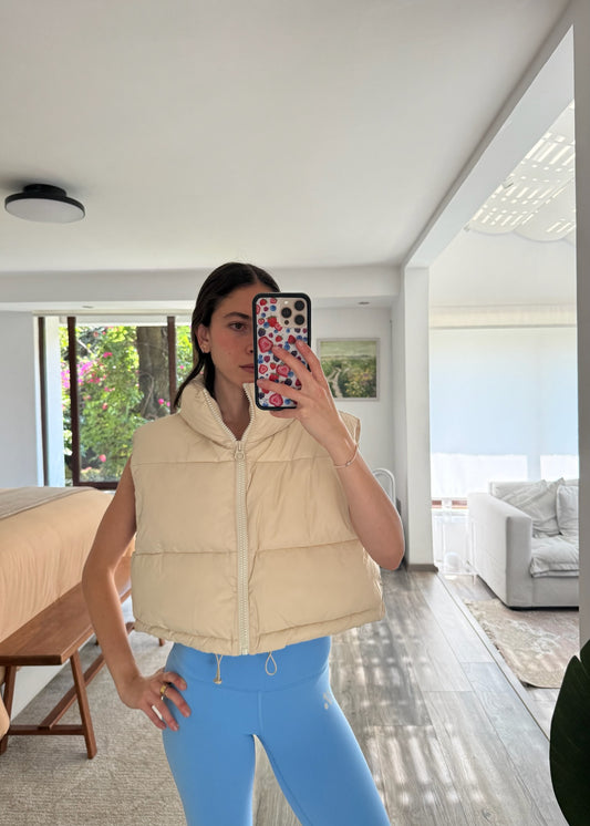 CHALECO PADDED BEIGE