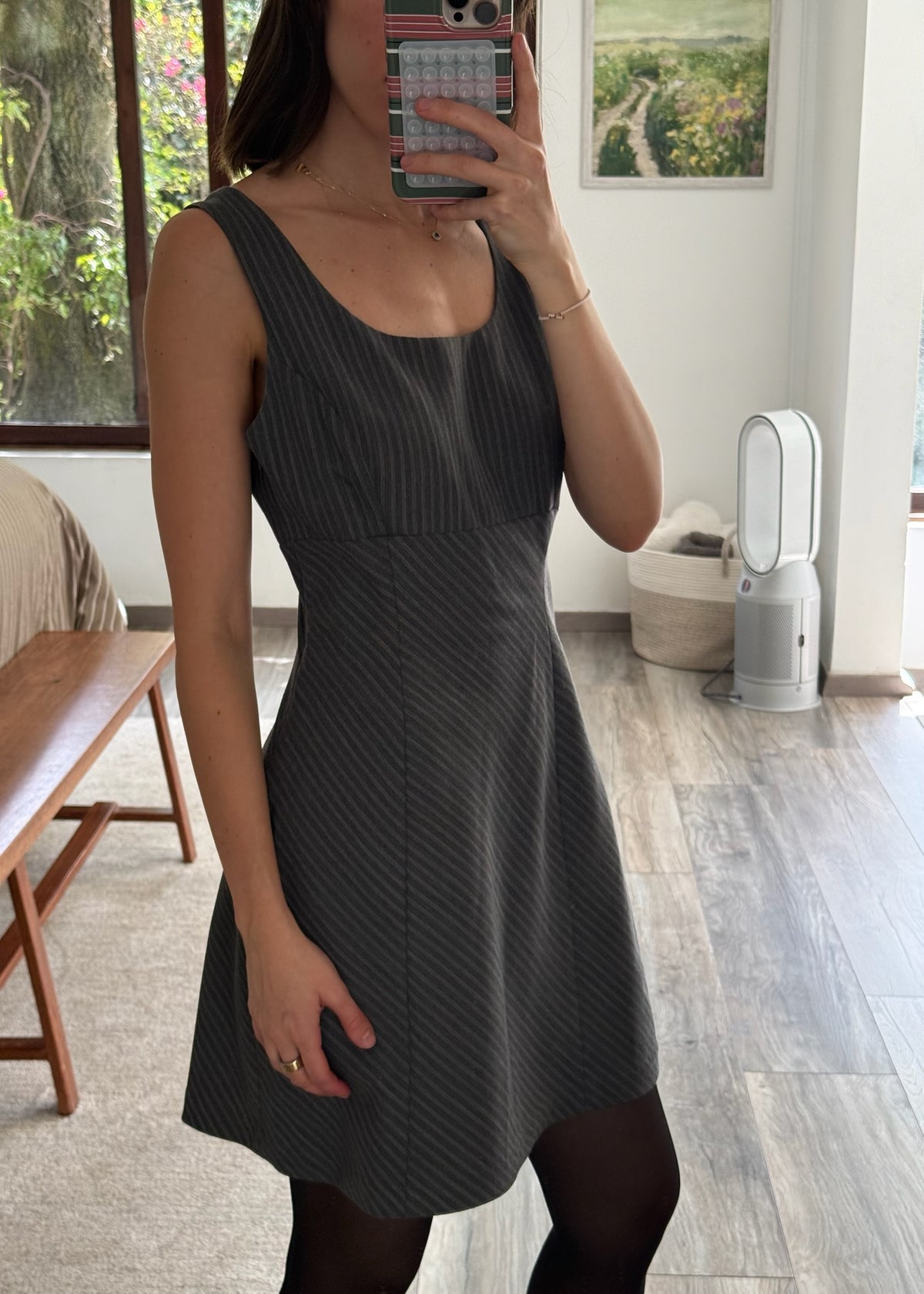 VESTIDO MINI PINSTRIPE