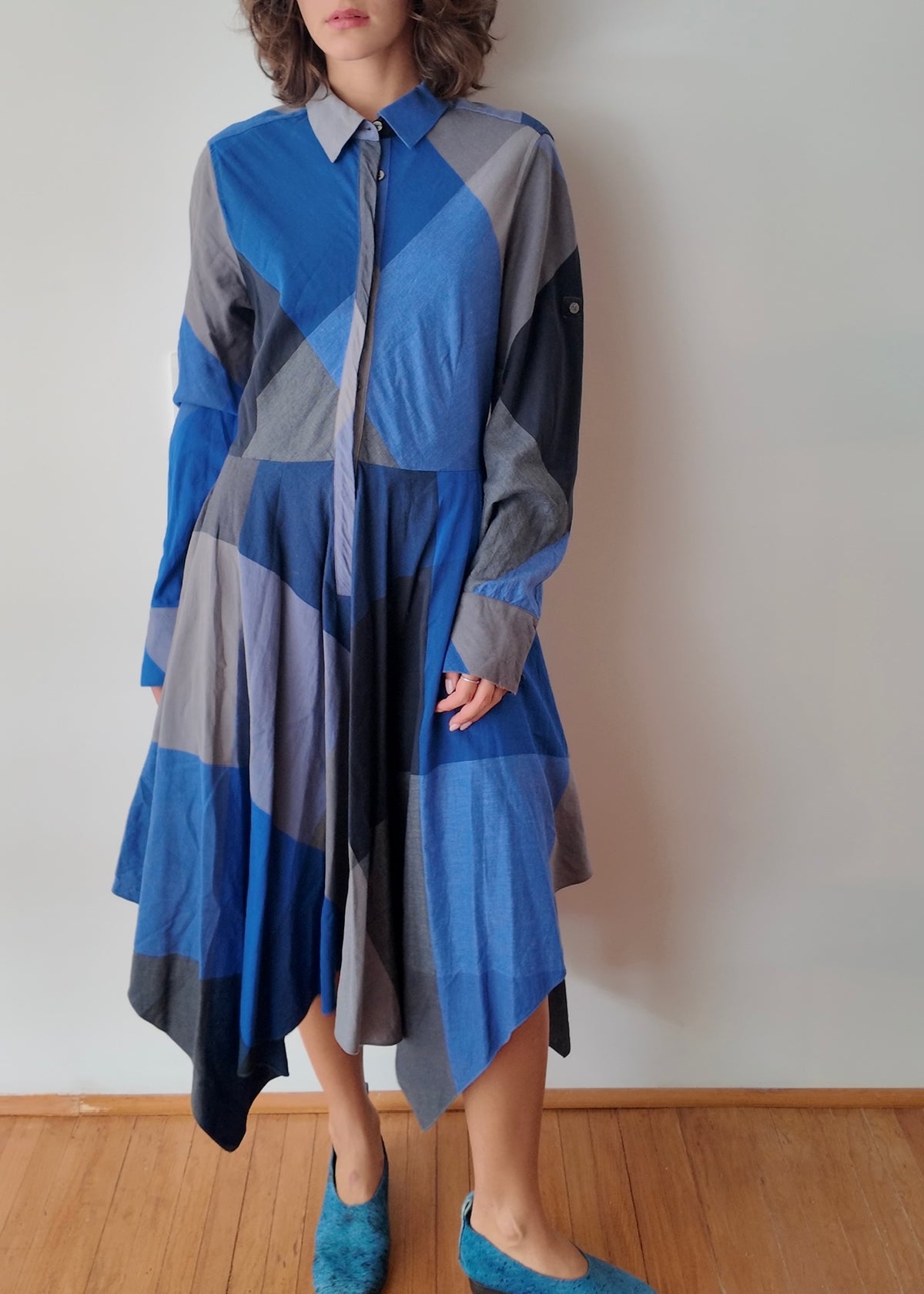 VESTIDO DE TIPO CAMISA DE CUADROS