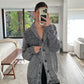 CARDIGAN OVERSIZED GRIS